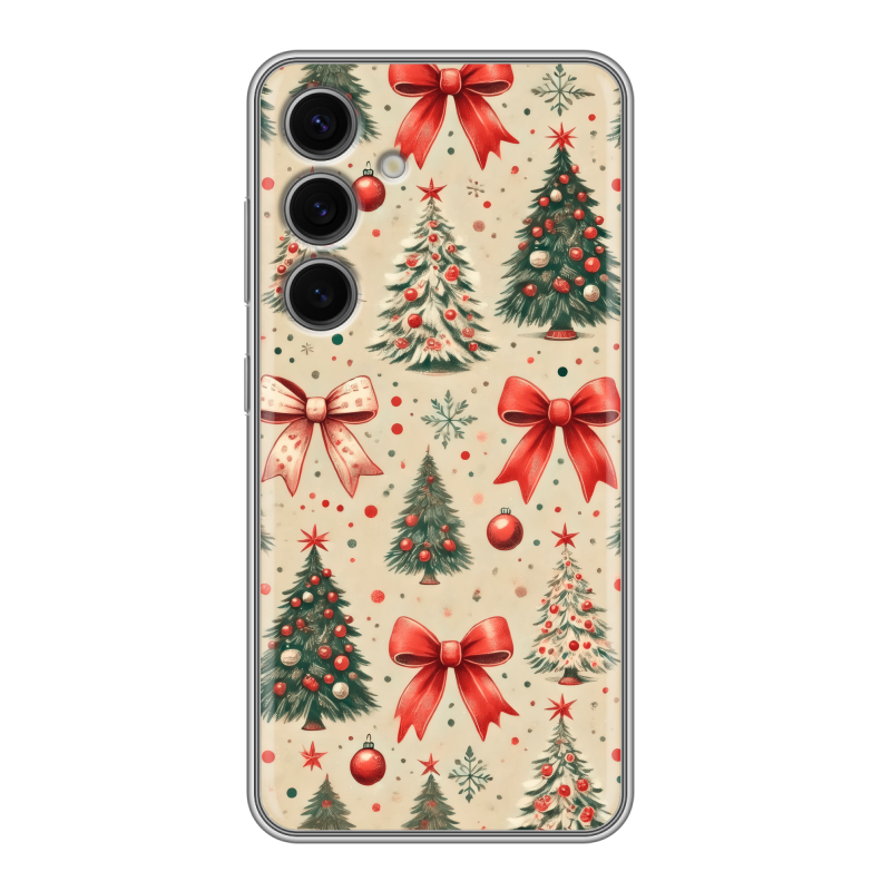 Силиконовый чехол на Samsung Galaxy S24 FE с принтом Новый год Силиконовый чехол на Samsung Galaxy S24 FE с принтом Новый год