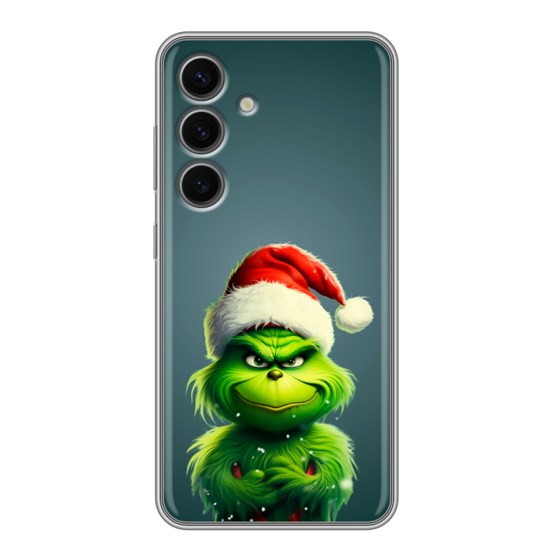 Силиконовый чехол на Samsung Galaxy S24 FE с принтом Новый год Силиконовый чехол на Samsung Galaxy S24 FE с принтом Новый год