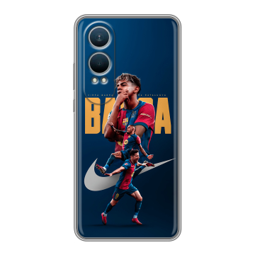 Силиконовый чехол на OnePlus Nord CE4 Lite с принтом Барселона Barca Yamal Силиконовый чехол на OnePlus Nord CE4 Lite с принтом Барселона Barca Yamal