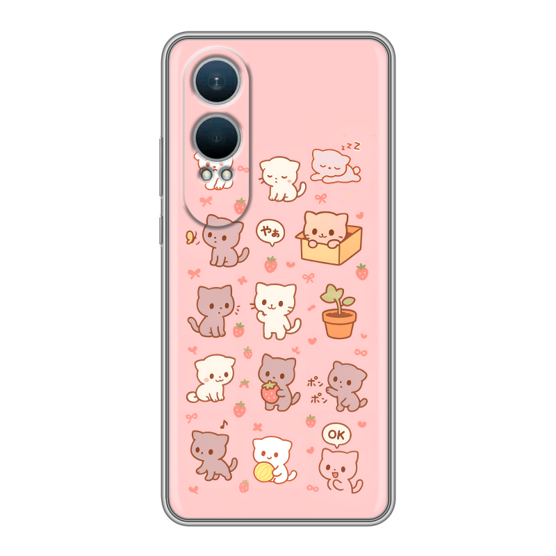 Силиконовый чехол на OnePlus Nord CE4 Lite с принтом Hello Kitty Хелоу Кити Силиконовый чехол на OnePlus Nord CE4 Lite с принтом Hello Kitty Хелоу Кити