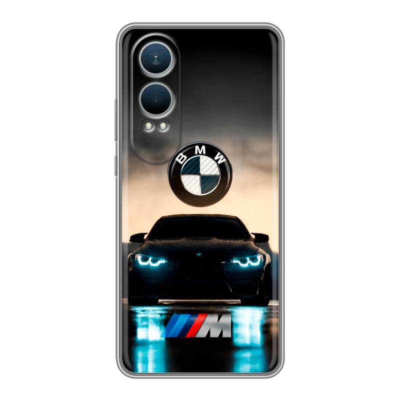 Силиконовый чехол на OnePlus Nord CE4 Lite 5G с принтом БМВ BMW Силиконовый чехол на OnePlus Nord CE4 Lite 5G с принтом БМВ BMW