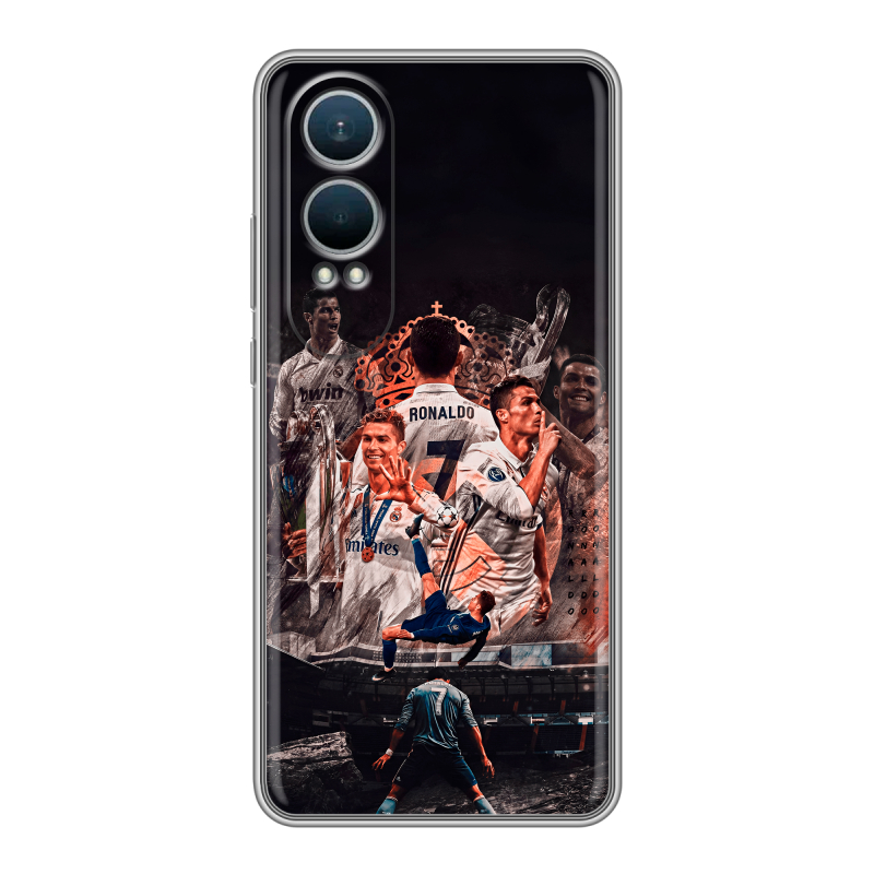 Силиконовый чехол на OnePlus Nord CE4 Lite 5G с принтом Реал Роналдо Real Ronaldo Силиконовый чехол на OnePlus Nord CE4 Lite 5G с принтом Реал Роналдо Real Ronaldo
