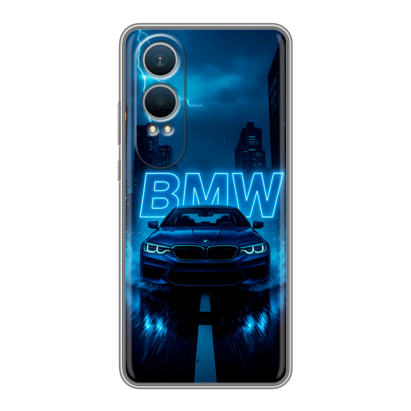Силиконовый чехол на OnePlus Nord CE4 Lite 5G с принтом BMW БМВ Силиконовый чехол на OnePlus Nord CE4 Lite 5G с принтом BMW БМВ