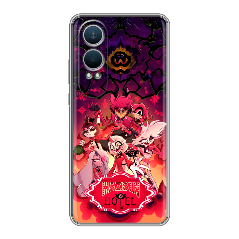 Силиконовый чехол на OnePlus Nord CE4 Lite с принтом Hazbin Hotel Отель Хазбин Силиконовый чехол на OnePlus Nord CE4 Lite с принтом Hazbin Hotel Отель Хазбин