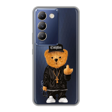 Силиконовый чехол на Vivo Y100 с принтом Мишка