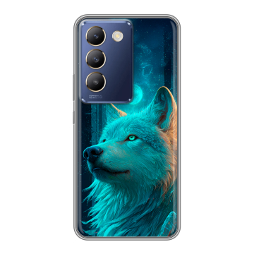 Силиконовый чехол на Vivo Y100 с принтом бабочки саккура
