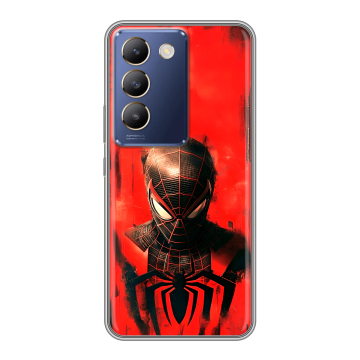 Силиконовый чехол на Vivo Y100 с принтом человек паук spiderman