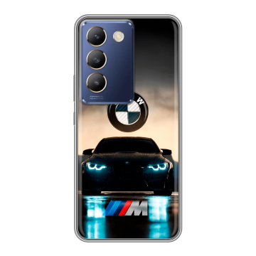 Силиконовый чехол на Vivo Y100 с принтом БМВ BMW Силиконовый чехол на Vivo Y100 с принтом БМВ BMW