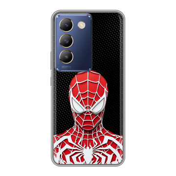 Силиконовый чехол на Vivo Y100 с принтом человек паук spiderman