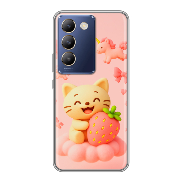 Силиконовый чехол на Vivo Y100 с принтом для девочек Силиконовый чехол на Vivo Y100 с принтом для девочек