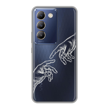 Силиконовый чехол на Vivo Y100 с принтом Сотворение мира Силиконовый чехол на Vivo Y100 с принтом Сотворение мира
