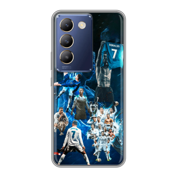 Силиконовый чехол на Vivo Y100 с принтом Реал Роналдо Силиконовый чехол на Vivo Y100 с принтом Реал Роналдо