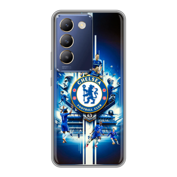 Силиконовый чехол на Vivo Y100 с принтом Chelsea Челси