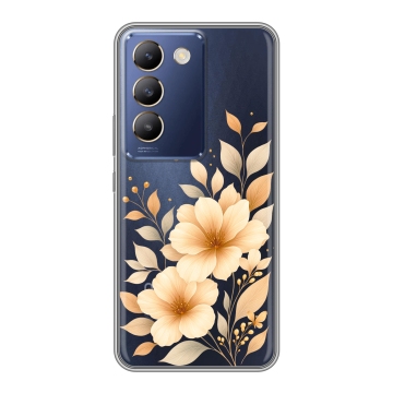 Силиконовый чехол на Vivo Y100 с принтом для девушки