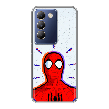 Силиконовый чехол на Vivo Y100 с принтом Spiderman Человек паук
