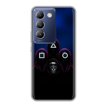 Силиконовый чехол на Vivo Y100 с принтом Игра Кальмара