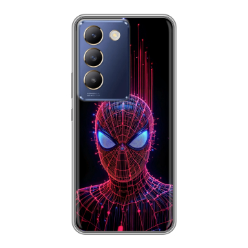 Силиконовый чехол на Vivo Y100 с принтом Spiderman Человек паук