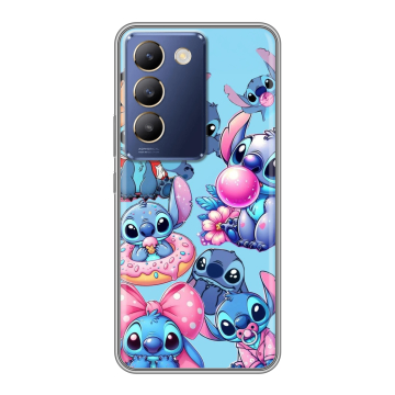 Силиконовый чехол на Vivo Y100 с принтом Лило и Стич