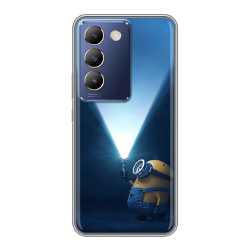 Силиконовый чехол на Vivo Y100 с принтом Миньоны