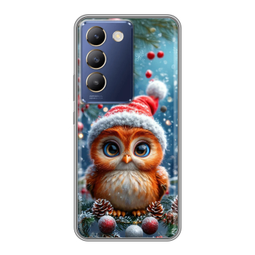 Силиконовый чехол на Vivo Y100 с принтом Новый год