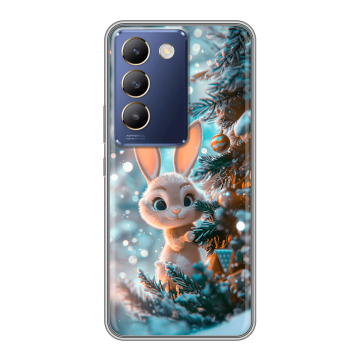 Силиконовый чехол на Vivo Y100 с принтом Новый год