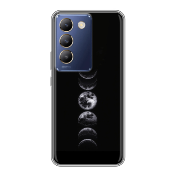 Силиконовый чехол на Vivo Y100 с принтом женский