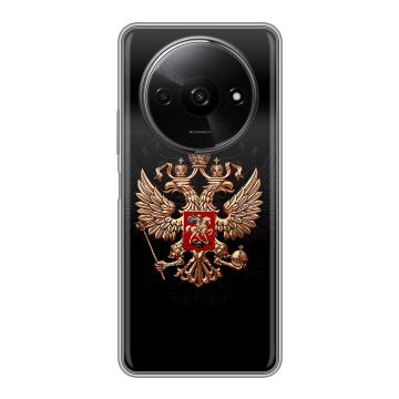 Силиконовый чехол на Redmi A3x с принтом Герб России