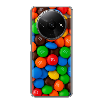 Силиконовый чехол на Redmi A3x с принтом Конфеты