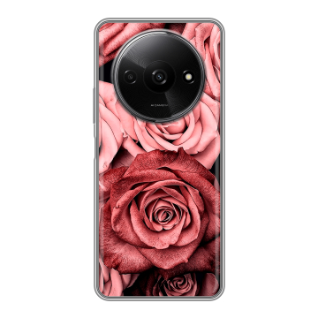 Силиконовый чехол на Redmi A3x с принтом Цветы розы
