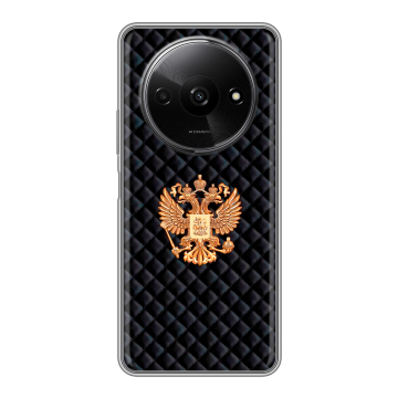 Силиконовый чехол на Redmi A3x с принтом Герб России принт