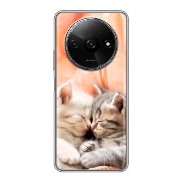 Силиконовый чехол на Redmi A3x с принтом Котята