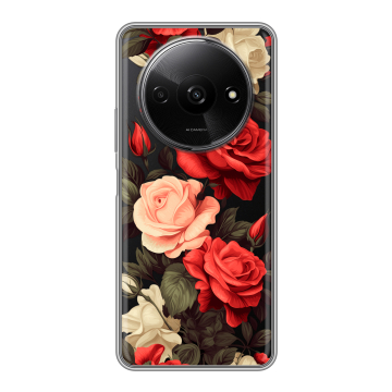 Силиконовый чехол на Redmi A3x с принтом Розы