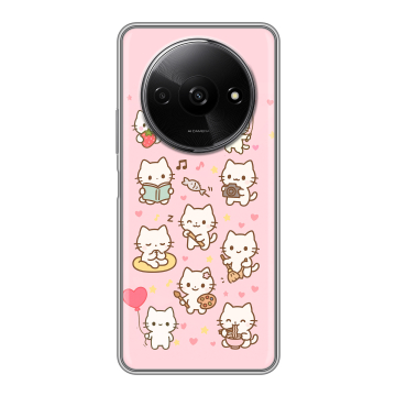 Силиконовый чехол на Redmi A3x с принтом Hello Kitty Хелоу Кити