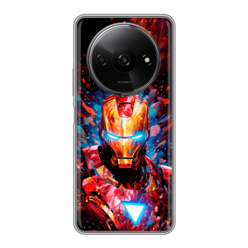 Силиконовый чехол на Redmi A3x с принтом Железный человек Ironman