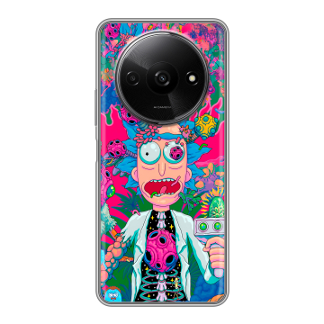 Силиконовый чехол на Redmi A3x с принтом Рик и Морти Rick Morty Силиконовый чехол на Redmi A3x с принтом Рик и Морти Rick Morty