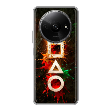 Силиконовый чехол на Redmi A3x с принтом Squid Game Игра кальмара