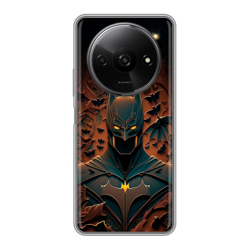 Силиконовый чехол на Redmi A3x с принтом Batman Бэтмен Силиконовый чехол на Redmi A3x с принтом Batman Бэтмен