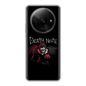 Силиконовый чехол на Redmi A3x с принтом Death note Тетрадь смерти