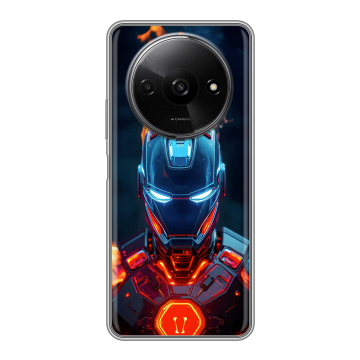Силиконовый чехол на Redmi A3x с принтом IronMan Железный человек
