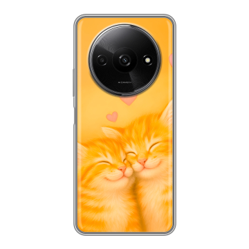 Силиконовый чехол на Redmi A3x с принтом Милые котята Силиконовый чехол на Redmi A3x с принтом Милые котята