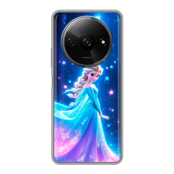 Силиконовый чехол на Redmi A3x с принтом Холодное сердце Frozen