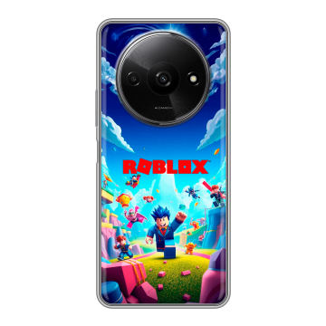 Силиконовый чехол на Redmi A3x с принтом Roblox Роблокс Силиконовый чехол на Redmi A3x с принтом Roblox Роблокс