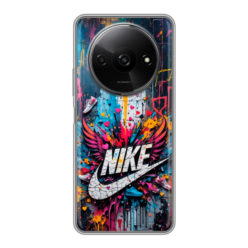 Силиконовый чехол на Redmi A3x с принтом Nike Найк Силиконовый чехол на Redmi A3x с принтом Nike Найк