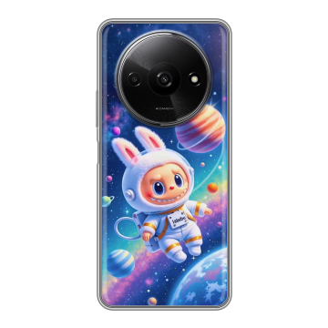 Силиконовый чехол на Redmi A3x с принтом Labubu Лабубу
