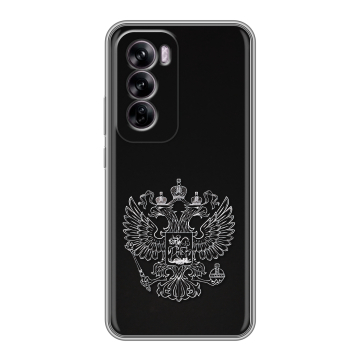 Силиконовый чехол на OPPO Reno 12 с принтом Герб России Силиконовый чехол на OPPO Reno 12 с принтом Герб России