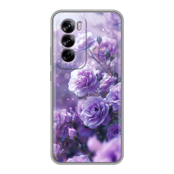 Силиконовый чехол на OPPO Reno 12 с принтом Розы цветы
