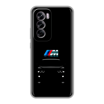 Силиконовый чехол на OPPO Reno 12 с принтом БМВ BMW