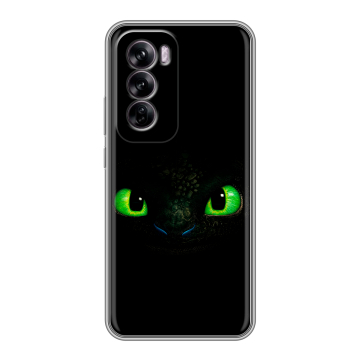 Силиконовый чехол на OPPO Reno 12 с принтом Как приручить дракона Силиконовый чехол на OPPO Reno 12 с принтом Как приручить дракона