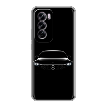 Силиконовый чехол на OPPO Reno 12 с принтом Mercedes Мерседес Силиконовый чехол на OPPO Reno 12 с принтом Mercedes Мерседес