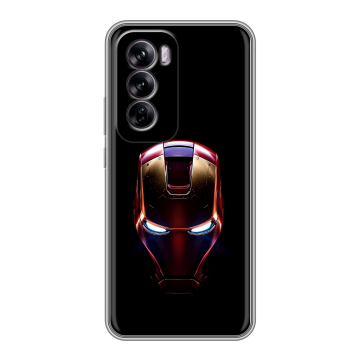 Силиконовый чехол на OPPO Reno 12 с принтом IronMan Железный человек Силиконовый чехол на OPPO Reno 12 с принтом IronMan Железный человек